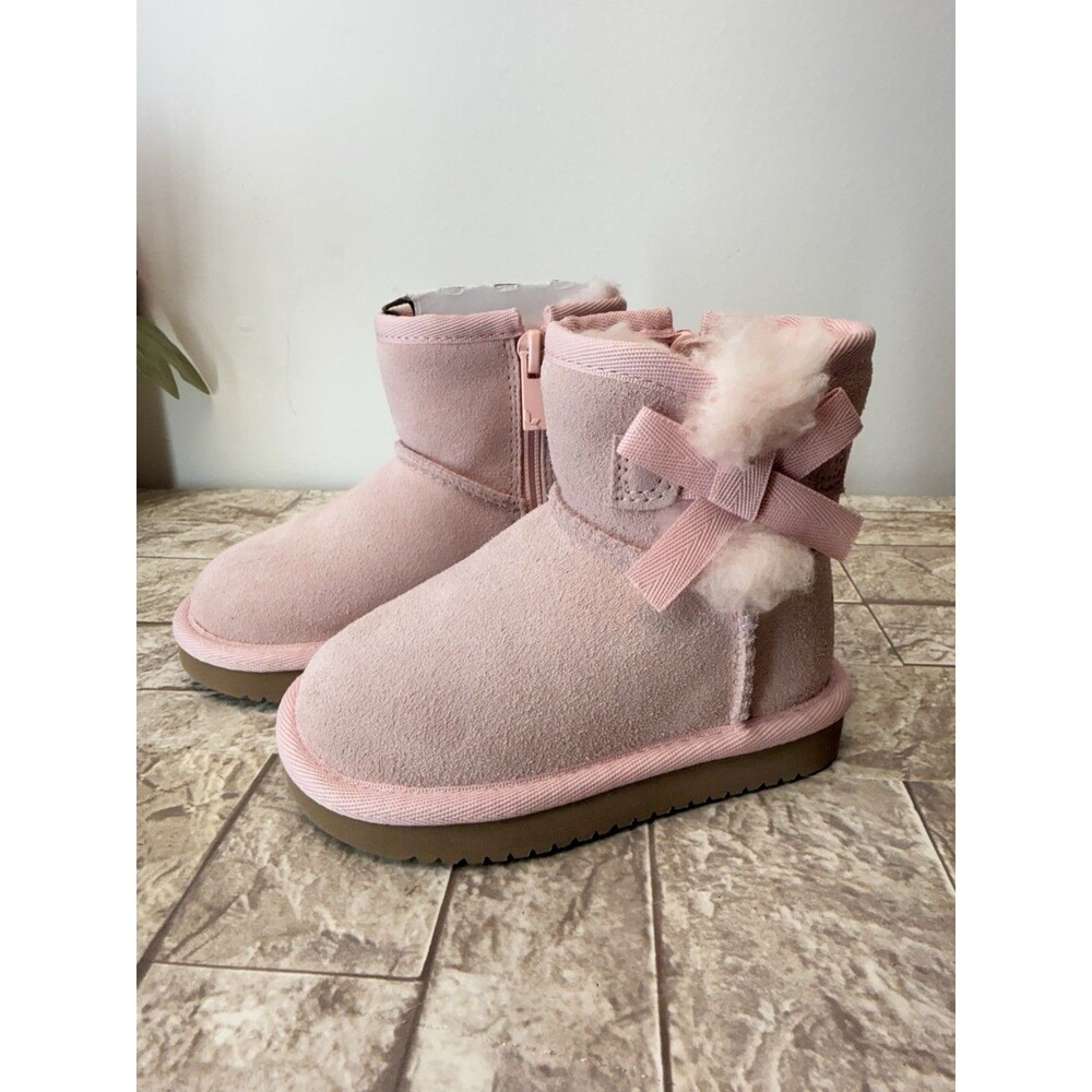 Koolaburra By Ugg Koola Mini Short Toddler Girl Pink  Boots Size 5 New In Box - Picture 3 of 9
